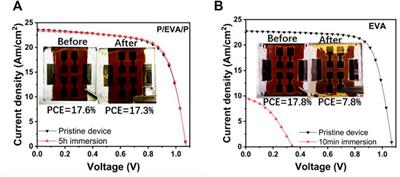 Excellent Stability of Perovskite Solar Cells Encapsulated With Paraffin/Ethylene-Vinyl Acetate/Paraffin Composite Layer